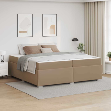 vidaXL Ágykeret Cappuccino 200 x 200 cm Műbőr ágy és ágykellék