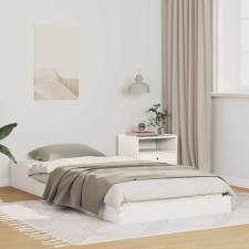 vidaXL Ágykeret Fehér 100 x 210 cm Tömör fenyőfa ágy és ágykellék