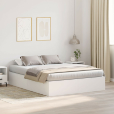 vidaXL ágykeret Fehér MDF 140 x 200 cm Tárolós ágykeret Négyszögletes ágy és ágykellék