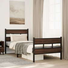 vidaXL ágykeret fejtámlával és lábtámasszal matrac nélkül 100 x 200 cm ágy és ágykellék