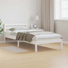 vidaXL Ágykeret Fejtámlával Fehér 80x210 cm Tömörfa Fenyő ágy és ágykellék