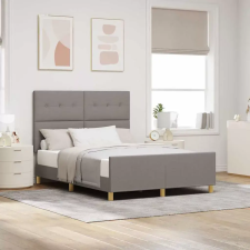  vidaXL Ágykeret fejtámlával Tópszínű 160 x 200 cm szövet ágy és ágykellék