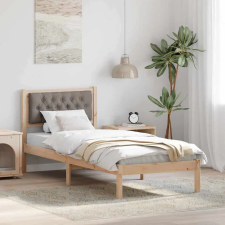 vidaXL Ágykeret fejtámlával Tópszínű 80 x 200 cm szövet ágy és ágykellék