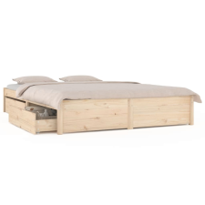 vidaXL ágykeret fiókokkal 135 x 190 cm (4FT6 Double) (3103498) ágy és ágykellék
