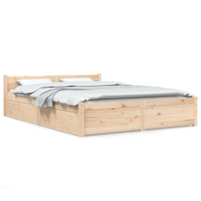 vidaXL ágykeret fiókokkal 135 x 190 cm (4FT6 Double) (3103544) ágy és ágykellék