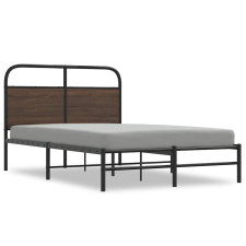 vidaXL ágykeret matrac nélkül 120x190 cm barna tölgyfa műfa (4100461) ágy és ágykellék