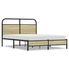 vidaXL ágykeret matrac nélkül 120x200 cm sonoma tölgyfa műfa (4100408) ágy és ágykellék