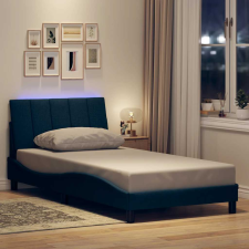 vidaXL ágykeret matrac nélkül kék 100x200 cm anyagból ágy és ágykellék