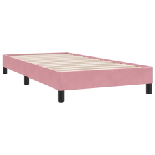 vidaXL ágykeret matrac nélkül rózsaszín 80x220 cm bársony (4101384) ágy és ágykellék