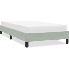 vidaXL ágykeret matrac nélkül Világosszürke 80x210 cm bársony (4101331) ágy és ágykellék