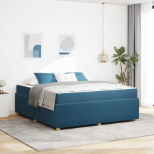 vidaXL Ágykeret matraccal Egyéb Kék 180 x 200 cm Bársony ágy és ágykellék