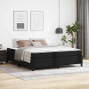 vidaXL Ágykeret matraccal matracmal Fekete 180 x 200 cm Műbőr