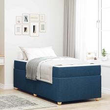vidaXL Ágykeret matracmal Kék 90 x 200 cm szövet ágy és ágykellék