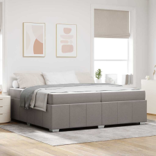 vidaXL Ágykeret matracmal Tópszínű 200 x 200 cm szövet ágy és ágykellék