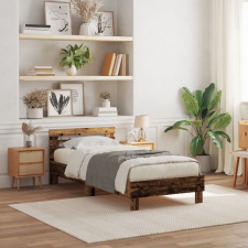 vidaXL Ágykeret Régi fa Tömör fa 100 x 200 cm Tartós Ágykeret ágy és ágykellék