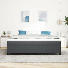 vidaXL Ágykeret Sötétszürke 200x200 cm Corduroy Szövet ágy és ágykellék