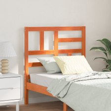 vidaXL Ágyszerkezet Fejtámla fejtámlával Viaszbarna 105.5 x 4 x 104 cm ágy és ágykellék