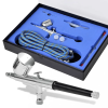 vidaXL Airbrush készlet 0,2 / 0,3 / 0,5 mm-es fúvókákkal