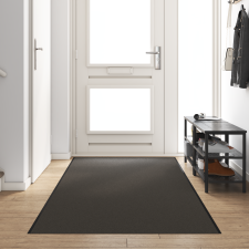 vidaXL Ajtószőnyeg, téglalap alakú, antracit, 120x350 cm lakástextília
