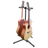 vidaXL Állítható összecsukható állvány dupla gitárnak