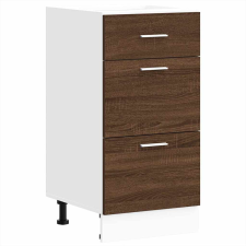 vidaXL alsó szekrény barna tölgy 40x46x81,5 cm Gépesített fa (854217) bútor