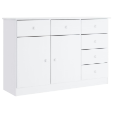 vidaXL ALTA fehér tömör fenyőfa TV-szekrény 112x35x73 cm (353940) bútor