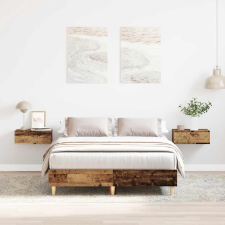 vidaXL antik fa szerelt fa ágykeret matrac nélkül 135x190 cm ágy és ágykellék