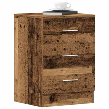 vidaXL antik fa szerelt fa éjjeliszekrény 38x35x55 cm bútor