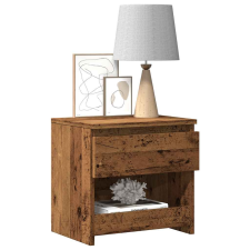 vidaXL antik fa szerelt fa éjjeliszekrény 40 x 30 x 39 cm bútor