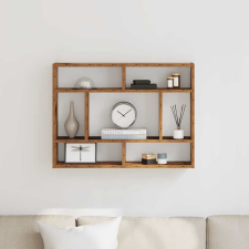 vidaXL antik fa szerelt fa fali polc 75x16x55 cm bútor