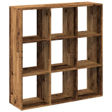 vidaXL antik fa színű fa térelválasztó könyvespolc 102x29x103,5 cm (858046) bútor