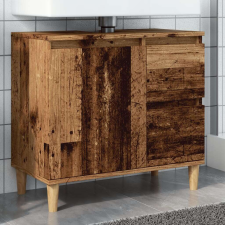 vidaXL antik fa színű mosdószekrény 65 x 33 x 60 cm fürdőszoba bútor