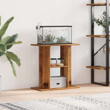 vidaXL antik fa színű szerelt fa akváriumállvány 60 x 30 x 60 cm halfelszerelések