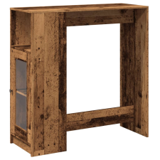 vidaXL antik fa színű szerelt fa bárasztal tárolókkal 101x40x103,5 cm (854371) bútor