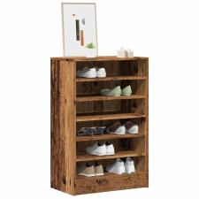 vidaXL antik fa színű szerelt fa cipősszekrény 60 x 35 x 92 cm bútor