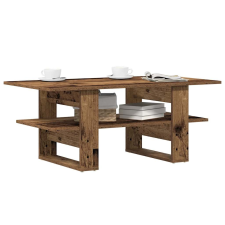 vidaXL antik fa színű szerelt fa dohányzóasztal 102 x 55 x 42 cm bútor