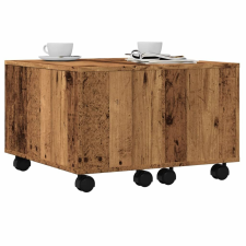vidaXL antik fa színű szerelt fa dohányzóasztal 60 x 60 x 38 cm bútor