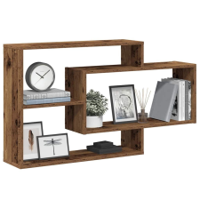 vidaXL antik fa színű szerelt fa fali polc 104x20x58,5 cm bútor