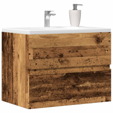 vidaXL antik fa színű szerelt fa fürdőszobaszekrény 60 x 38,5 x 45 cm fürdőszoba bútor