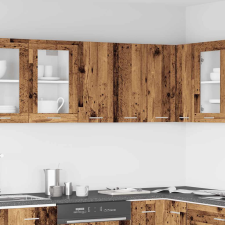 vidaXL antik fa színű szerelt fa konyhai fali szekrény 60x31x60 cm bútor