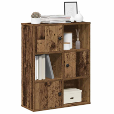 vidaXL antik fa színű szerelt fa könyvespolc 60x24x76,5 cm bútor