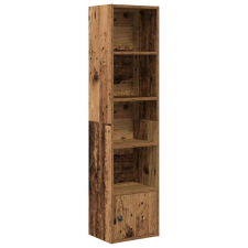 vidaXL antik fa színű szerelt fa könyvszekrény 31x24x127 cm (860353) bútor