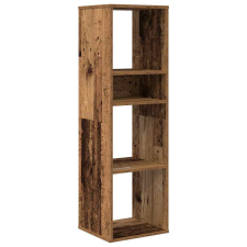 vidaXL antik fa színű szerelt fa könyvszekrény 34x31x112 cm (860290) bútor