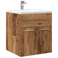 vidaXL antik fa színű szerelt fa mosdószekrény 41x38,5x46 cm fürdőszoba bútor