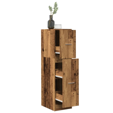 vidaXL antik fa színű szerelt fa patikaszekrény 30 x 41 x 118 cm bútor