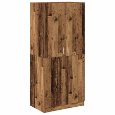 vidaXL antik fa színű szerelt fa ruhásszekrény 90x52x200 cm (855884) bútor