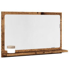 vidaXL antik fa színű szerelt fa tükrös fürdőszobaszekrény 60x11x37 cm fürdőszoba bútor