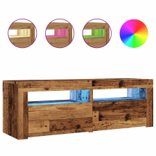 vidaXL antik fa színű szerelt fa TV-szekrény LED-ekkel 120x35x40 cm (856319) bútor