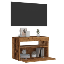 vidaXL antik fa színű szerelt fa TV-szekrény LED-ekkel 60x35x40 cm bútor