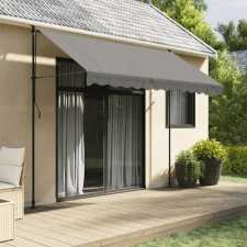 vidaXL antracit szövet és acél feltekerhető napellenző 300 x 150 cm kerti bútor